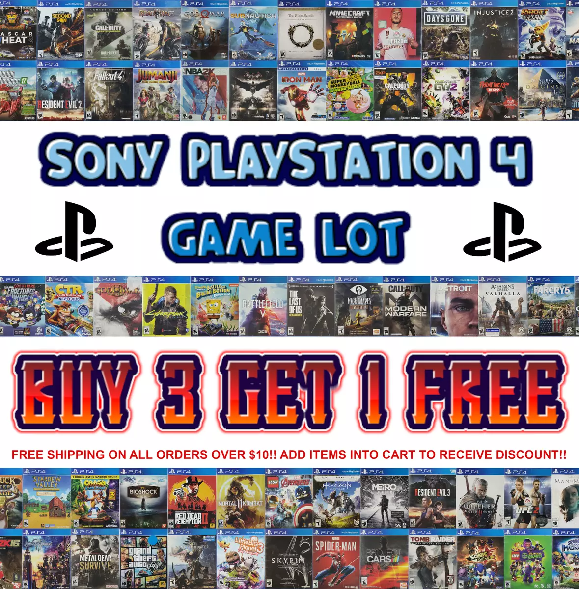 SONY PLAYSTATION 4 GAMES LOT 🎮 BUY 3 GET 1 FREE 🎮 Free Shipping - Orders  $25+