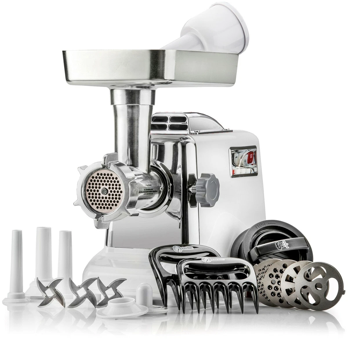 Metal Food Grinder Attachment for KitchenAid Stand Mixers, Kitchen aid Meat  Grinder Included 3 Sausage Stuffer Tubes, 4 Grinding Plates, 2 Grinding  Blades, Kubbe Meat Processor Accessories (does not include kitchenaid stand