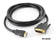 10ft DVI-D Male to HDMI Male Single Link Monitor Cable, CablesOnline DH-2810C