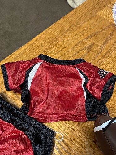 Build A Bear American Football Outfit Red Black White Jersey Pants 00 - Picture 6 of 11