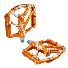 Wellgo B252 Flat Pedals Low Profile Design , Orange