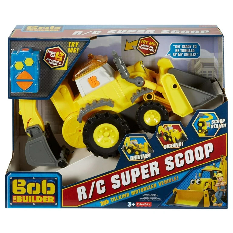 Bob The Builder R/C Super Scoop Talking Motorized Vehicle DRC48 NEW
