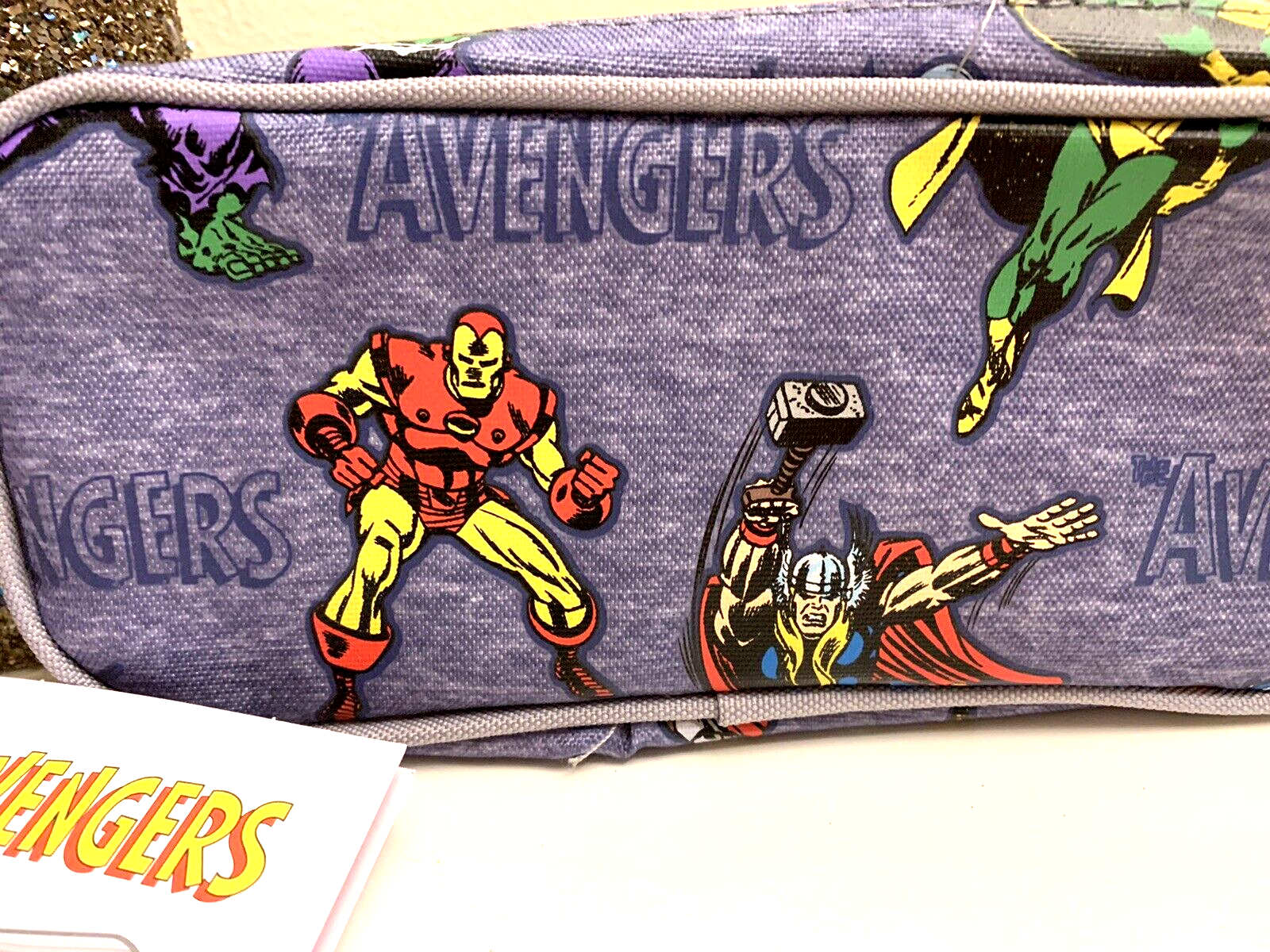 PONY CUSTODIA PORTAMATITE scuola Disney Pottery Barn Holiday Avengers supereroe ragazzo borsa bambini.