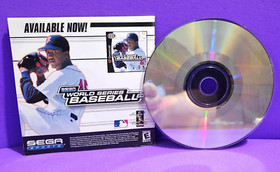 Dreamcast Sega Sports World Series Baseball 2K1 Video Game Disc and Manual