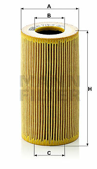 MANN-FILTER HU 719/5 x Oil Filter for PORSCHE - Bild 1 von 1