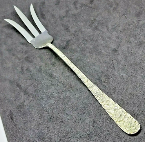 S. Kirk & Son Sterling Silver Repousse 8 3/4” LETTUCE FORK 45 g