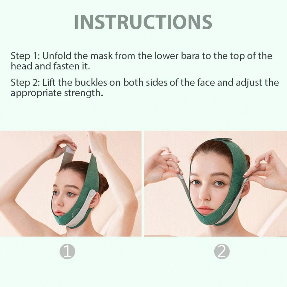 Face Slimming Belt V- Line Anti Aging Twinkle  Chin Lift Up Double Chin Reducer  - Image 2 of 4