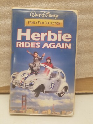 Herbie Rides Again (VHS 1974, Clamshell) Walt Disney, Helen Hayes