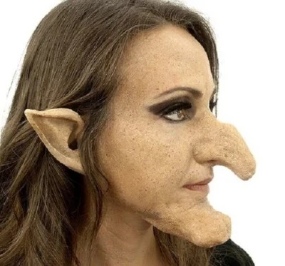 Orejas protésicas de bruja aplicaciones de látex Halloween Woochie maquillaje FX WO651 - Imagen 1 de 2