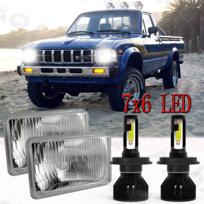 2pc 5x7'' 7x6'' LED Headlights Hi/Lo DRL For Toyota Pickup 82-95 Tacoma 1995-1997