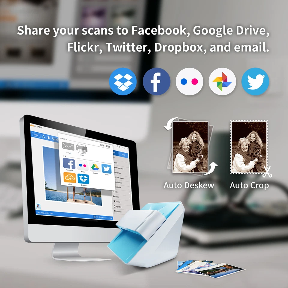 Escáner fotográfico Plustek ePhoto Z300 foto documento sensor CCD Mac/PC - VER VIDEO Foto 4 de 4