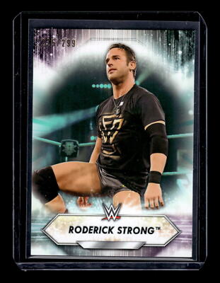 2021 Topps WWE #184 Roderick Strong /299 Aqua Mint+ New | eBay