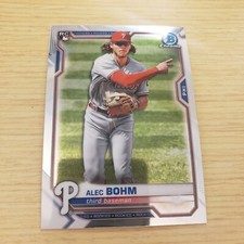 2021 Topps Bowman Chrome Alex Bohm #94 Philadelphia Phillies Rookie RC  MLB