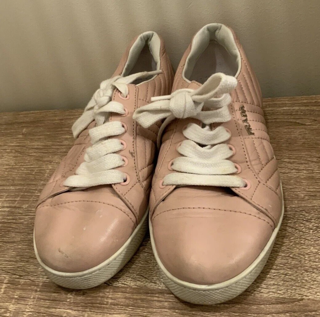 Prada 2025 pink trainers