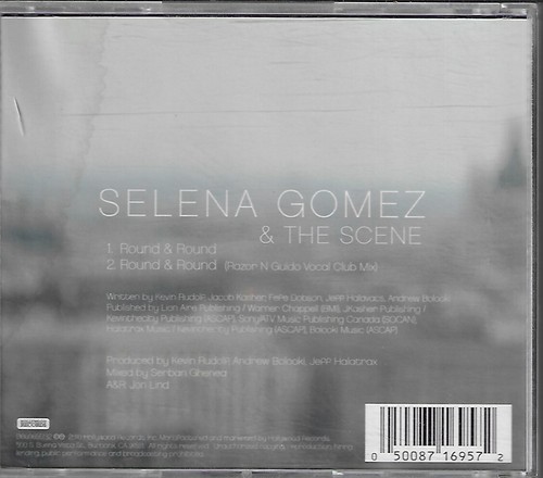 SELENA GOMEZ & THE SCENE ROUND & ROUND USED CD SINGLE - Picture 2 of 2