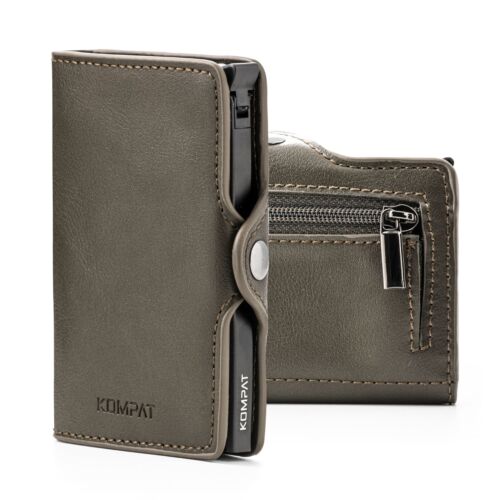 Porta Carte di Credito RFID Portafoglio Uomo Slim Portafoglio Piccolo Sottile - Foto 40 di 83