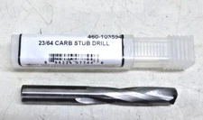 NEW MONSTER, Screw Machine Drill Bit: CARBIDE 23/64", 3 1/16" OAL, 460-103594
