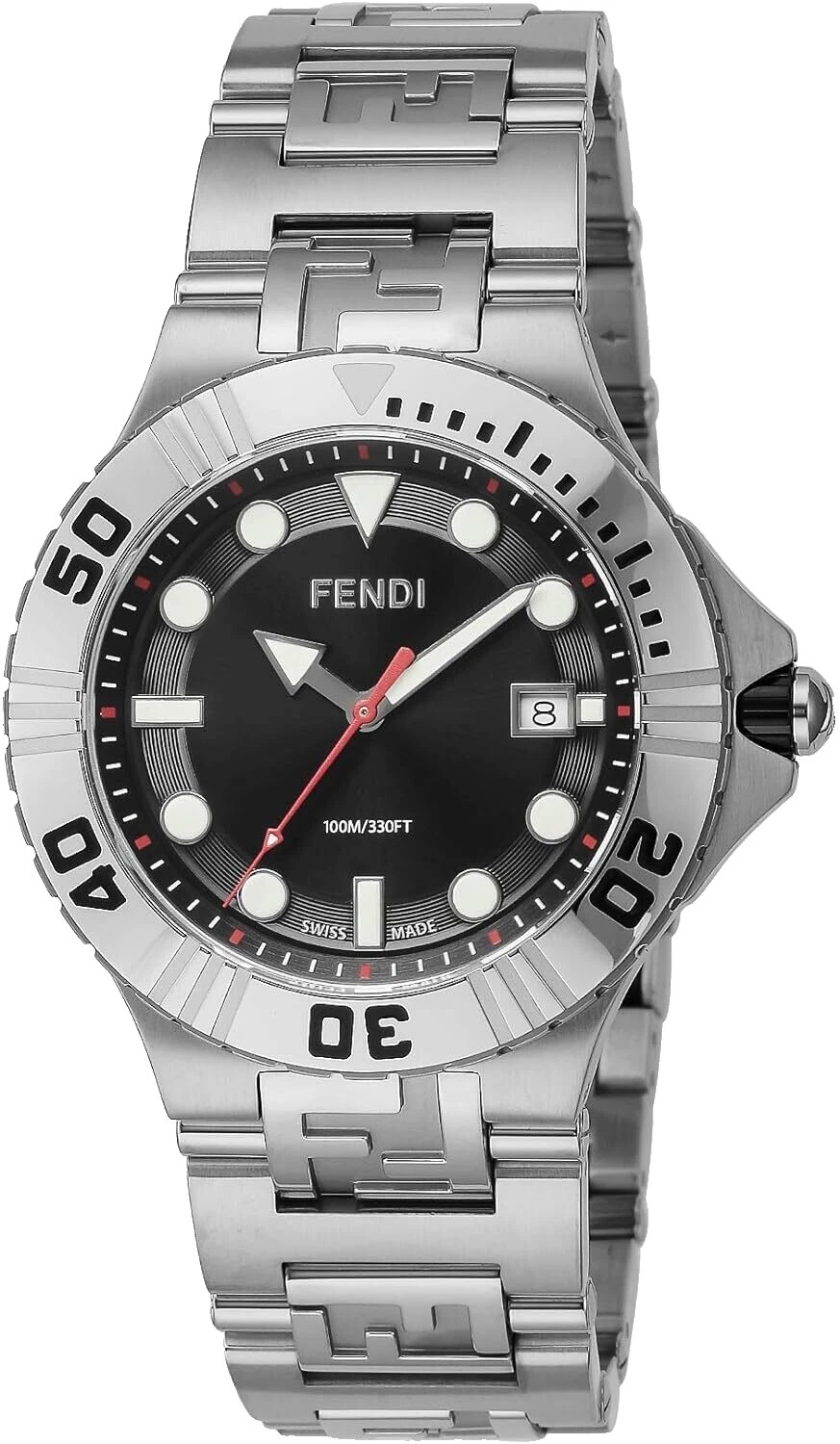 Fendi Silver Case Wristwatches
