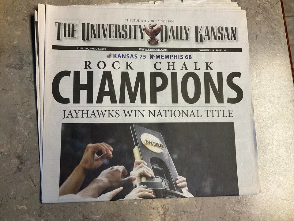 Complete Lawrence KS newspapers trailing the 2008 Men's Basketball