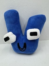Alphabet Lore Blue V Plush Kids Toy Stuffed Letter Educational