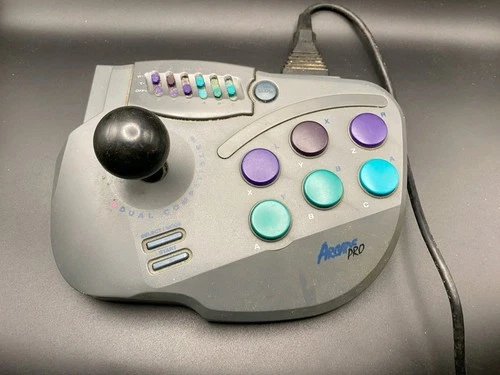 Vintage 90's InterAct Arcade Pro SV-446 Joystick with Sega Genesis Cord. Tested