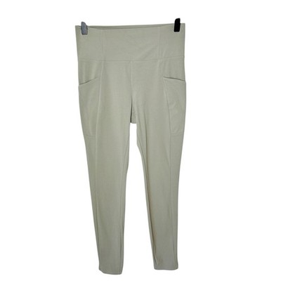 REI CO-OP Take Your Time Pocketed 7/8 Length Soft Leggings In Sage Green Sz M