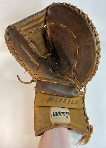 JUEGO DE GUANTES DE PORTERO DE HOCKEY VINTAGE COOPER GM 9 BLOQUEADOR Y CAPTURA RARO - Imagen 6 de 7