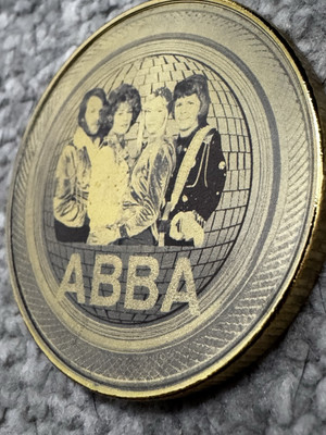 ABBA  Laser Etched Coin Engraved Music Mamma Mia Dancing Queen Collectible