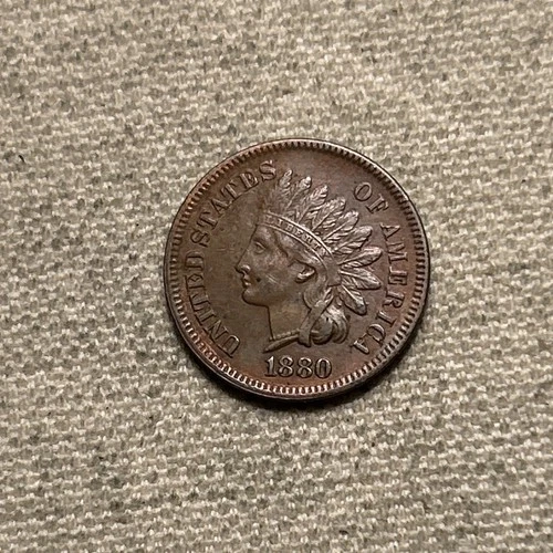 1880 Indian Head Cent - Ch AU BN, Better Grade Penny 1C MM