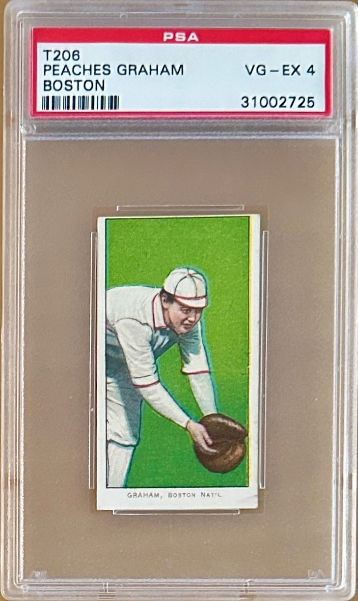 T206 Piedmont 350 PEACHES GRAHAM PSA 4