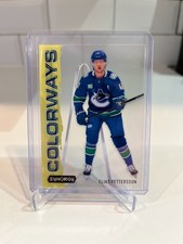 2024-25 Synergy Hockey Elias Pettersson Neon Yellow Colorways #L-82 Canucks
