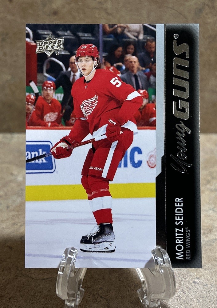 Moritz Seider #469 (RC) 2021-22 Upper Deck Series 2 - Young Guns Hockey Card