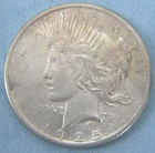 1925-P Peace Dollar, 90% Silver EXTRA FINE CONDITION #1159