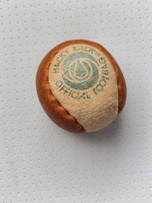 Vintage 1980s Official Hacky Sack Leather Footbag 2-Panel 4151994 Handmade