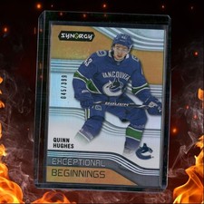 2019-20 Upper Deck Synergy Exceptional Beginnings Orange Quinn Hughes 045/399