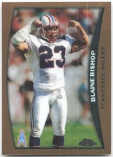 1998 Topps Chrome Blaine Bishop #131 Tennessee Oilers