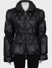 Roberto Cavalli Black Quilted Puffer Jacket L...