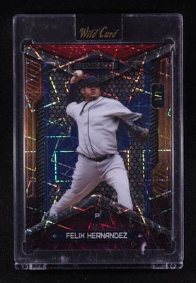 1/1 Felix Hernandez 2024 Wild Card Alumination Pink Orange Lazer #BC-FH Mariners