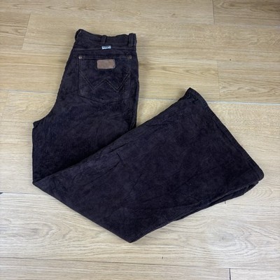 Wrangler Wanderer High Rise Flare Brown Corduroys Trousers Women's W31 L30