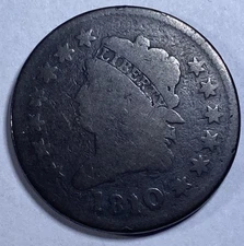 1810/9 Classic Head Large Cent Exact Coin Imaged #LC432