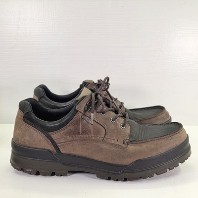 ECCO Track 25 Black Brown Nubuck Leather Shoes Gore-Tex Shoes Men's 45 US 11.5