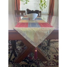 Vintage Beautiful Pier 1 Imports Table Runner 14 x 72 