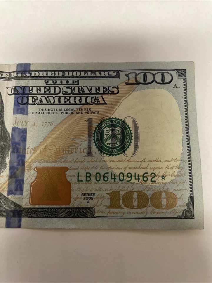 2009A U.S. $100 ONE HUNDRED DOLLAR STAR NOTE LB06409462* Rare - Image 2 of 4