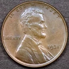 1931 1c Lincoln Wheat Cent - Uncirculated