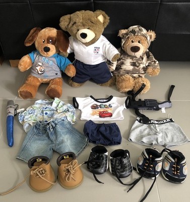 Build-a-bear Konvolut Jungen - Bären, Kleidung, Schuhe, Accessoires - sehr guter Zustand