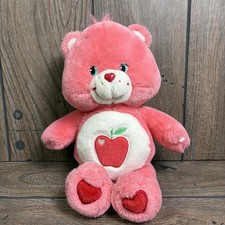 Care Bears 13" Smart Heart Talking Plush 2005 Bear Stuffed Animal Apple Pink HTF