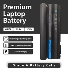 E5420 E6420 New Battery For Dell Latitude E5520 E6520 97WH TYPE M5Y0X 9 Cell