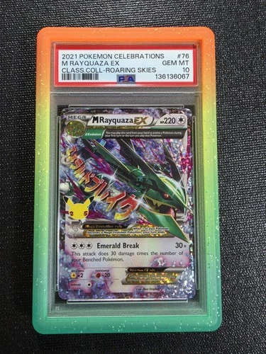 2021 POKEMON CELEBRATIONS CLASSIC COLLECTION #76 M RAYQUAZA EX PSA 10