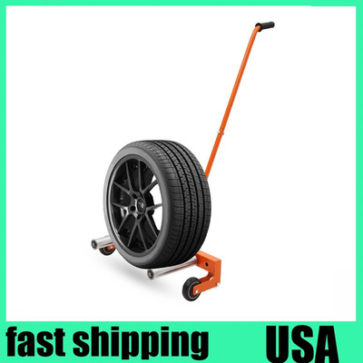 330LBS Tire Wheel Dolly Adjustable Rolling Tire Lift Tire Moving Tool for Garage