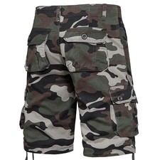 Mens Casual Camouflage Cargo Shorts Army Military Combat Bdu Shorts